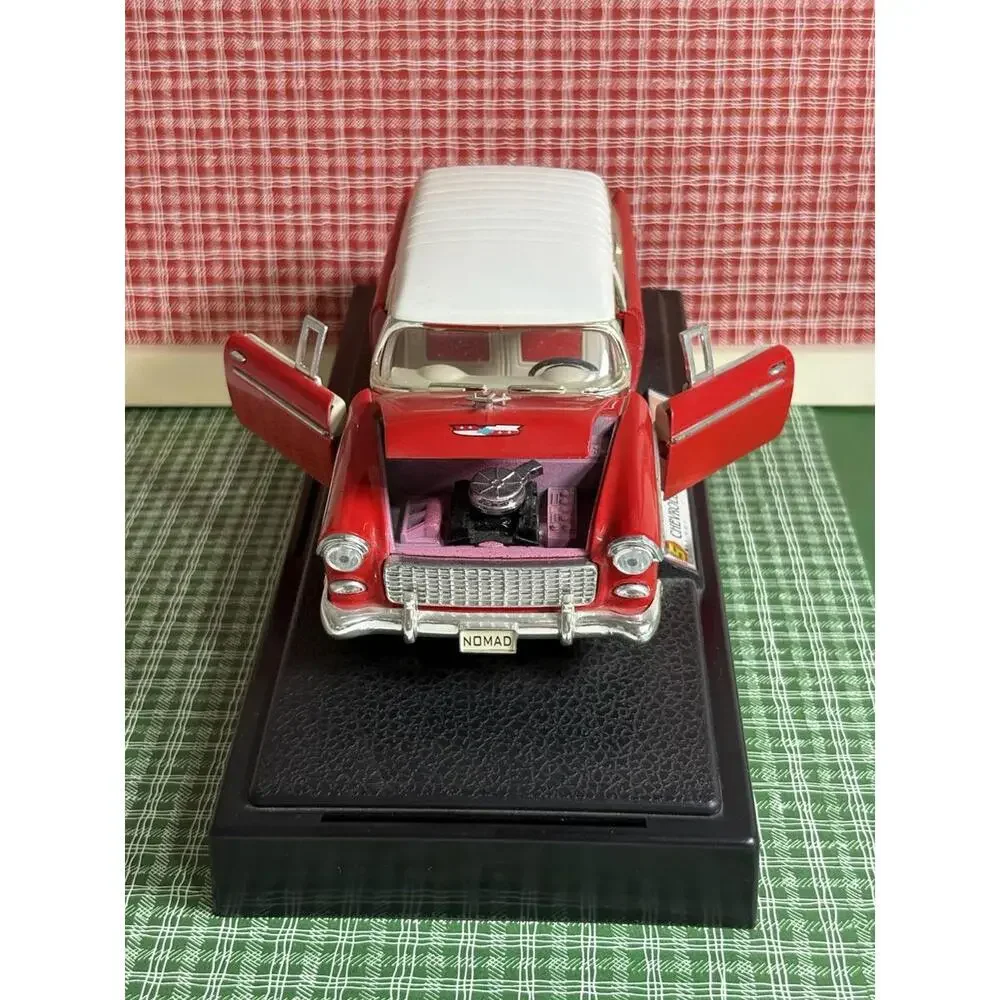 2 X 1955 Black & Red Chevy Bel Air Nomad 1 24 Scale‎ Diecast SS 8702